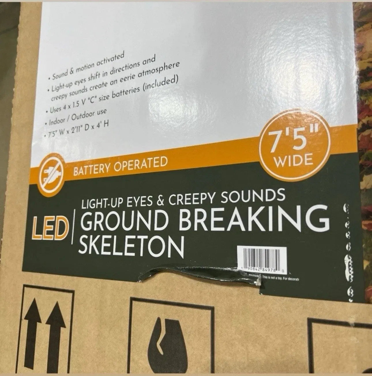 NEW Giant 7β5β Ground Breaking Skeleton with LED Eyes and Sound SHIPS NOW!