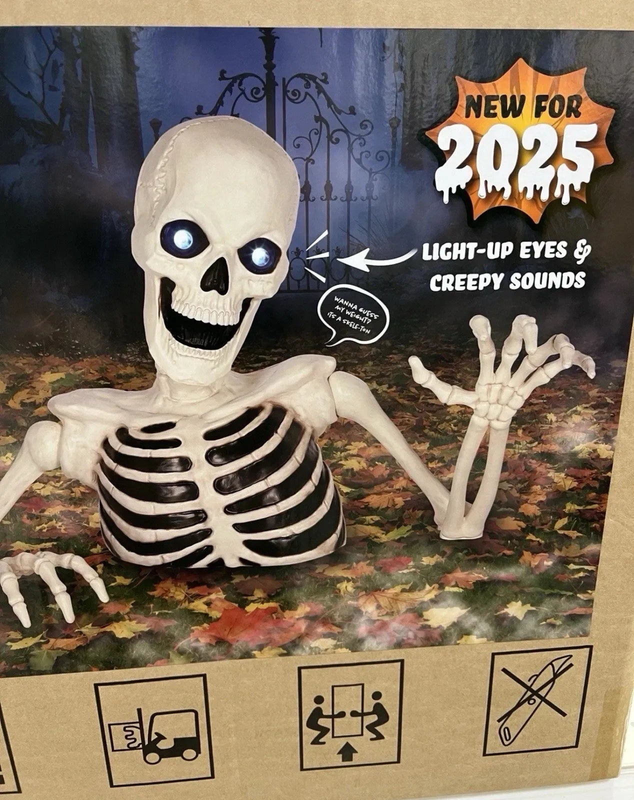 NEW Giant 7β5β Ground Breaking Skeleton with LED Eyes and Sound SHIPS NOW!